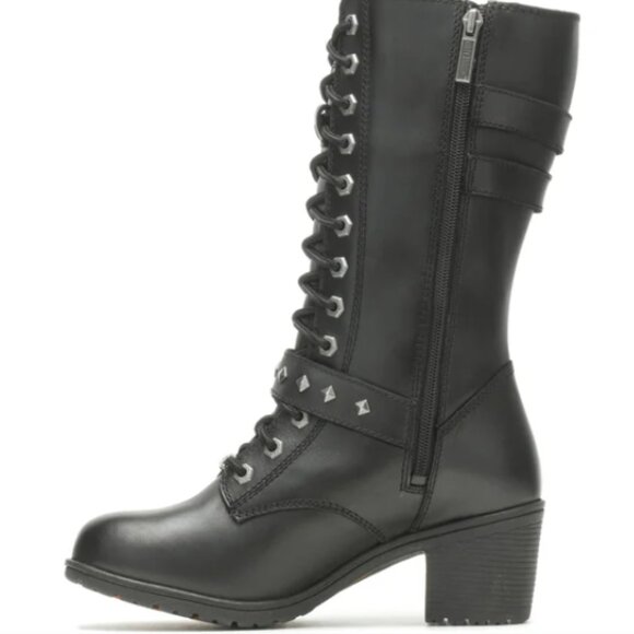 Harley-Davidson Women's Aldale Waterproof Leather Riding Boots - Picture 5 of 6